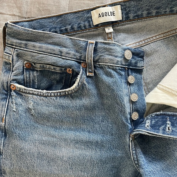 NEW AGOLDE LOW RISE LOOSE JEAN IN VAULT size 25 - Picture 8 of 11